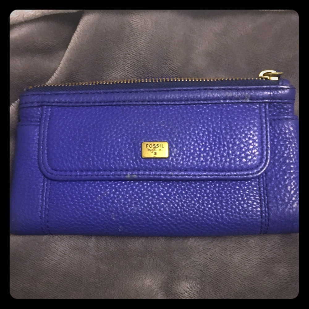 Fossil Blue Leather wallet